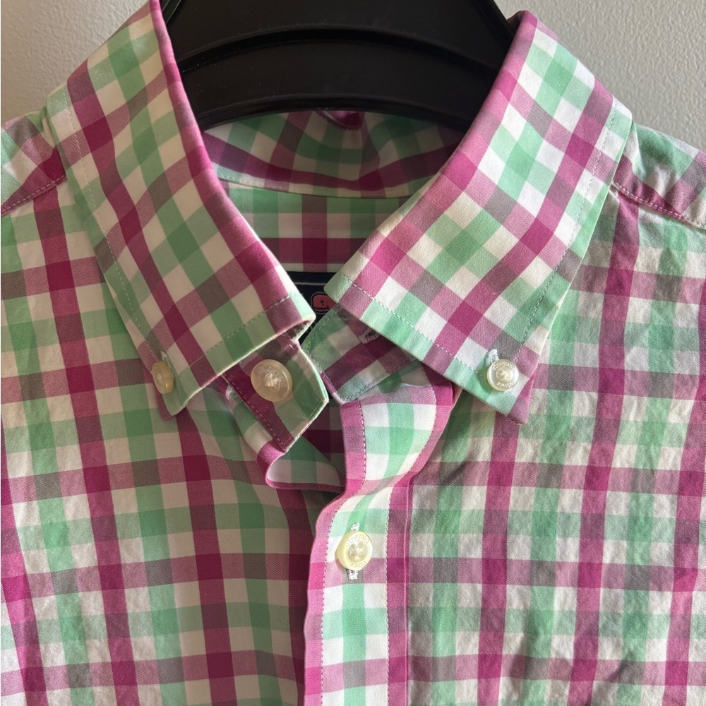 Vineyard‎ Vines Slim Fit Tucker Button Down Shirt Pastel Colorblock Men's Medium